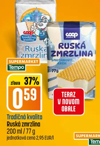 Coop Tradičná kvalita Ruská zmrzlina