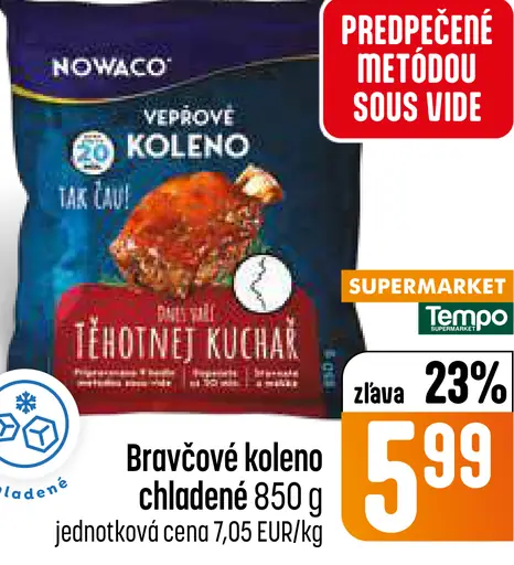 Bravčové koleno chladené