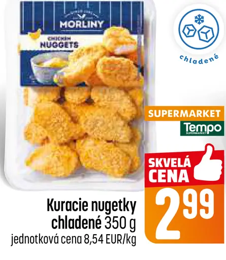 Morliny kuracie nuggety chladené