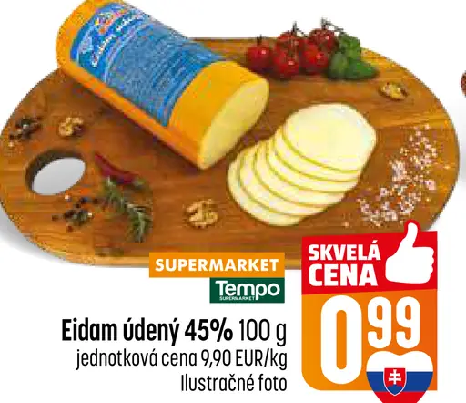 Tempo Eidam údený 45% syr