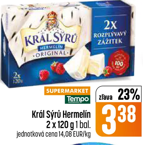 Kráľ Sýrů Hermelín syr
