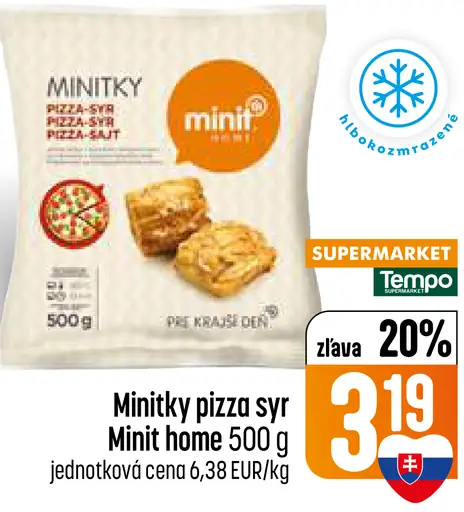Minitky pizza syr Miniht home