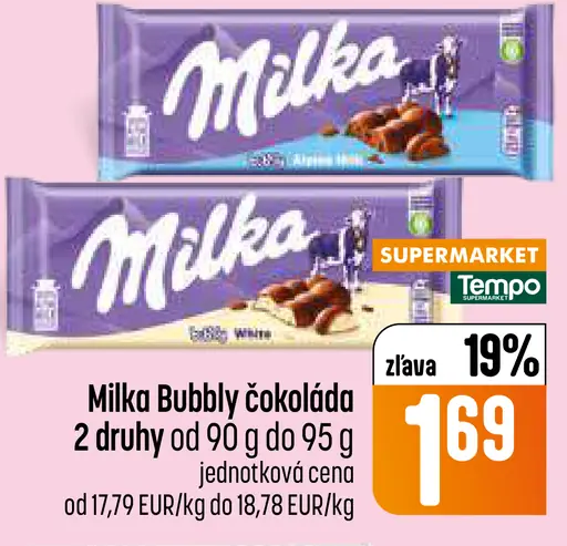 Milka Bubbly čokoláda