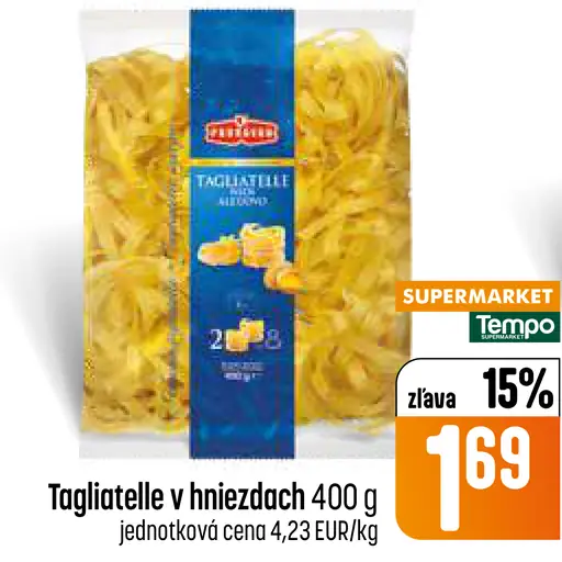 Tagliatelle v hniezdach