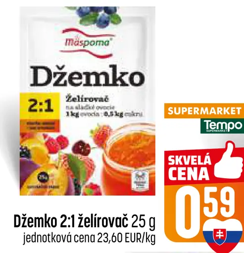 Mäspoma Džemko 2:1 želírovač