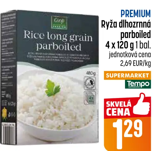 Long Grain ryža dlhozrnná parboiled