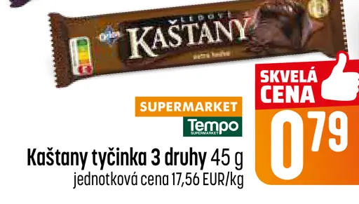 Kastany tyčinka 3 druhy