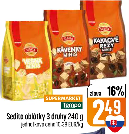 Sedita oblátky 3 druhy