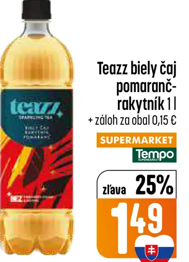 Teazz biely čaj pomaranč-rakytník