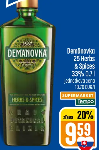 Demanovka 25 Herbs & Spices 33%