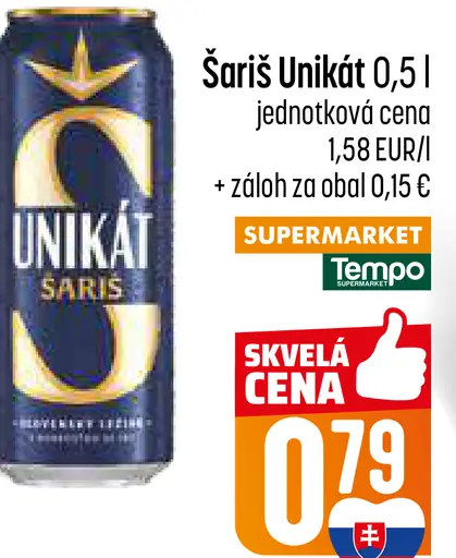 Šariš Unikát plechovka