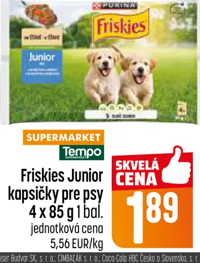 Friskies Junior kapsičky pre psy