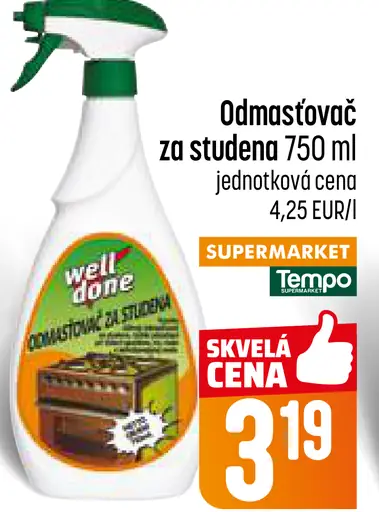 Well odmasťovač za studena