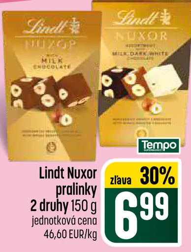 Lindor Nuxor pralinky