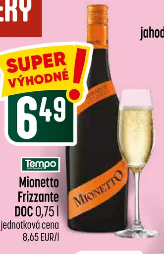 Mionetto Frizzante DOC šumivé víno