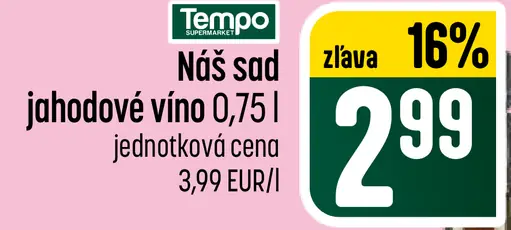 Náš sad Jahodové víno