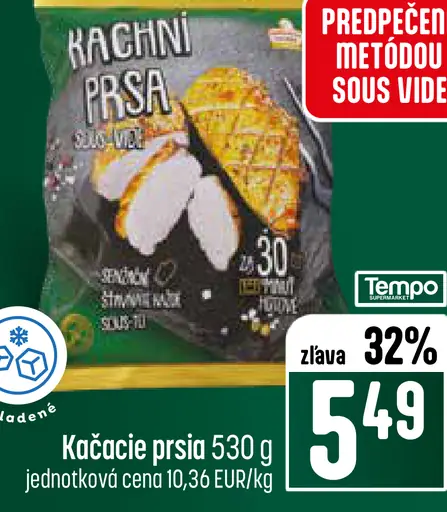 Kačacie prsia sous vide chladené