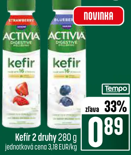 Activia kefir 2 druhy