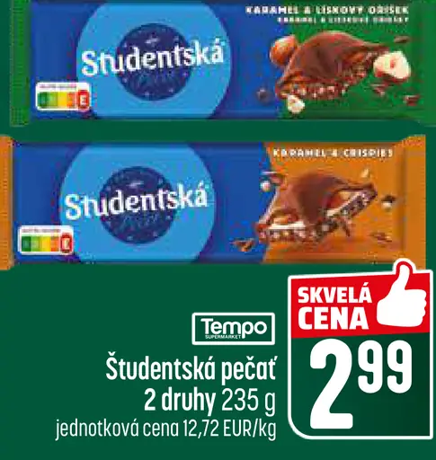 Študentská pečať čokoláda