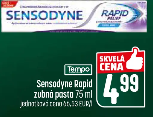 Sensodyne Rapid zubná pasta