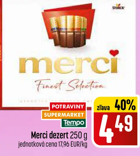 Merci dezert Finest Selection čokoládové pralinky