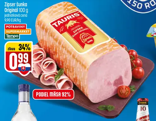 Tauris Zipser šunka originál
