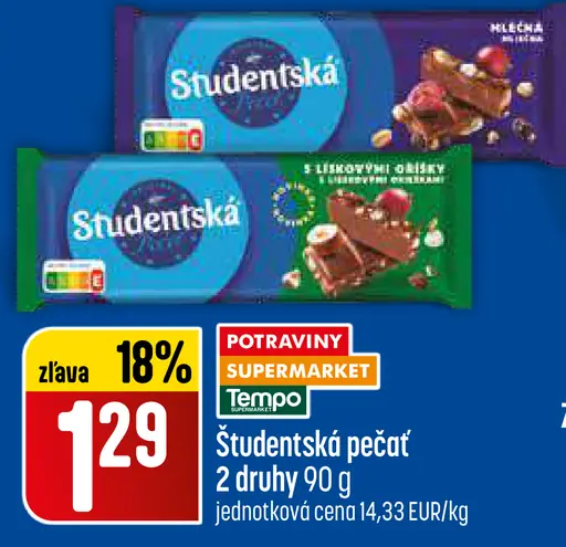 Orion Študentská pečať čokoláda