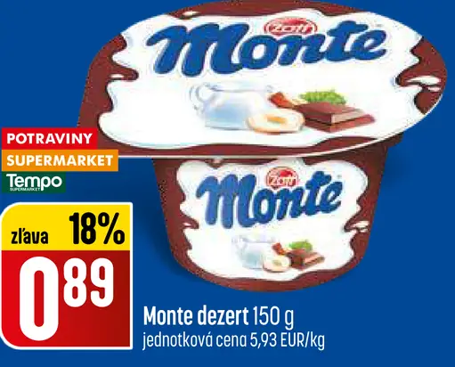 Zott Monte dezert