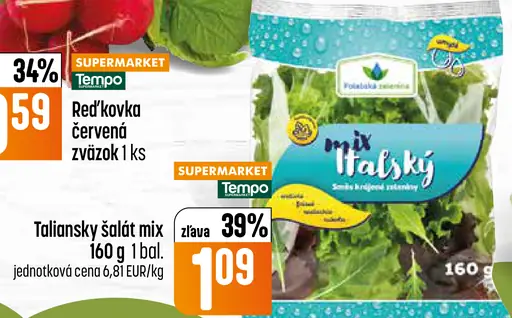 Taliansky šalát mix