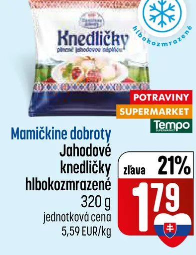 Mamičkine dobroty Knedličky jahodové hlboko zmrazené