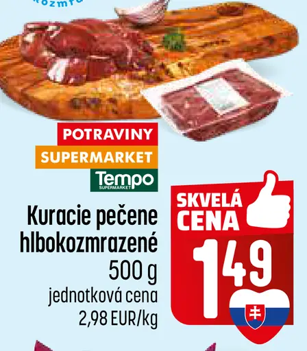 Kuracie pečene hlboko zmrazené