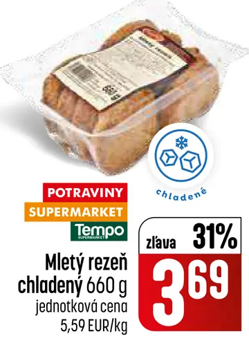 Tempo Mletý rezeň chladený