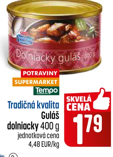 Tradičná kvalita Guláš dolniacky