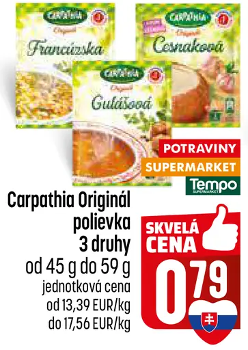 Carpathia polievka 3 druhy