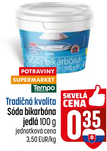 Tradičná kvalita sóda bikarbona jedlá
