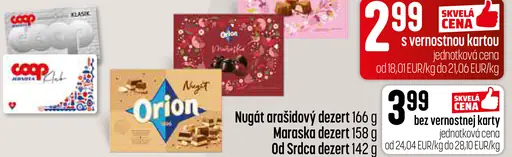 Nugát arašidový dezert