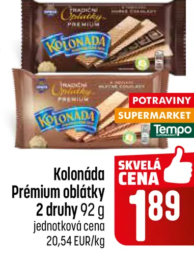 Kolonáda Prémiová oblátka