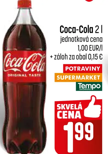 Coca-Cola sýtený nápoj