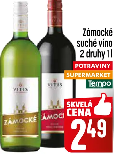 Zámocké suché víno biele