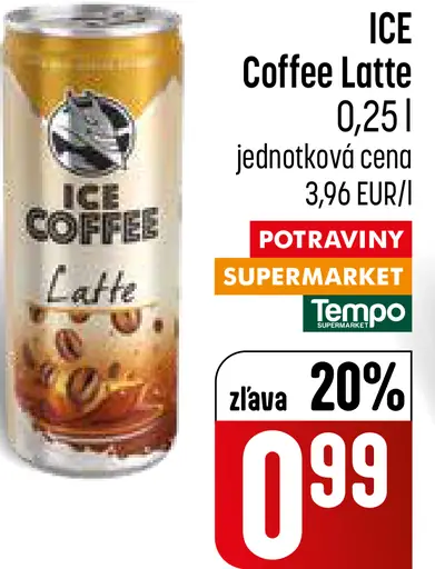 ICE Coffee Latte kávový nápoj