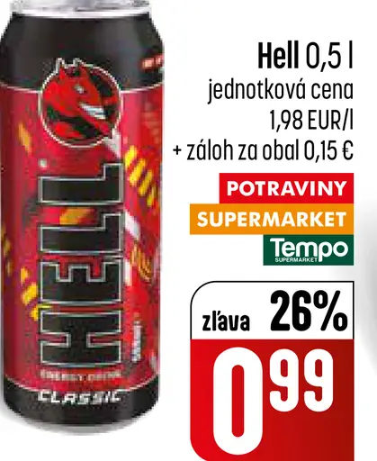 Hell energetický nápoj plechovka