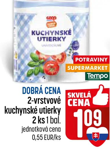 Coop Kuchynske utierky 2-vrstvové