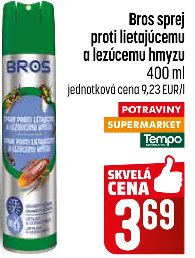 Bros sprej proti lietajúcemu a lezúcemu hmyzu