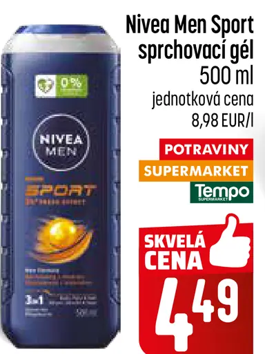 Nivea Men Sport sprchovací gél