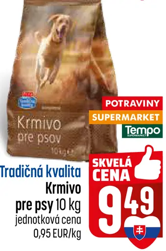 Tradičná kvalita Krmivo pre psy