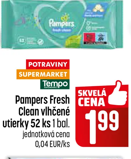 Pampers Vlhčené utierky Fresh Clean