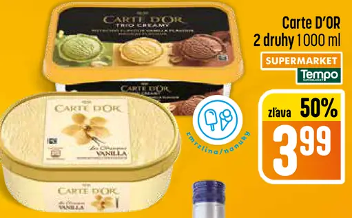 Carte d’Or zmrzlina 2 druhy