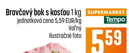 Bravčový bok s kosťou