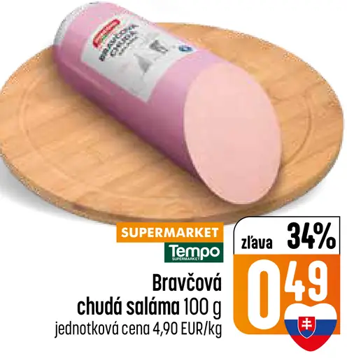 Bravčová chudá saláma