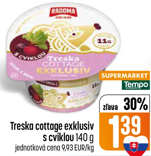 Treska cottage exkluzív s cviklou